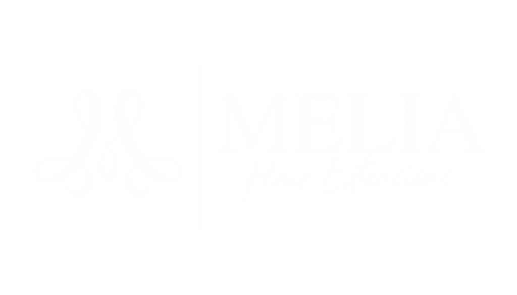 Melia Hair Extensions Logo White