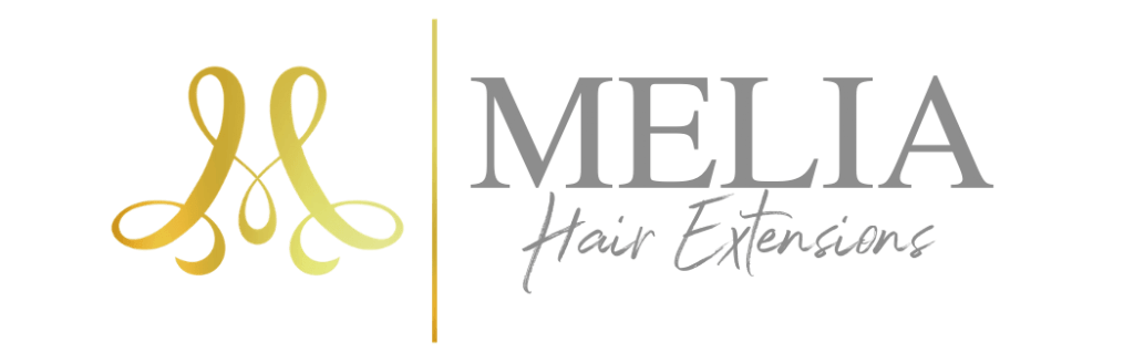 Melia Hair Extensions Logo Gold Cropped